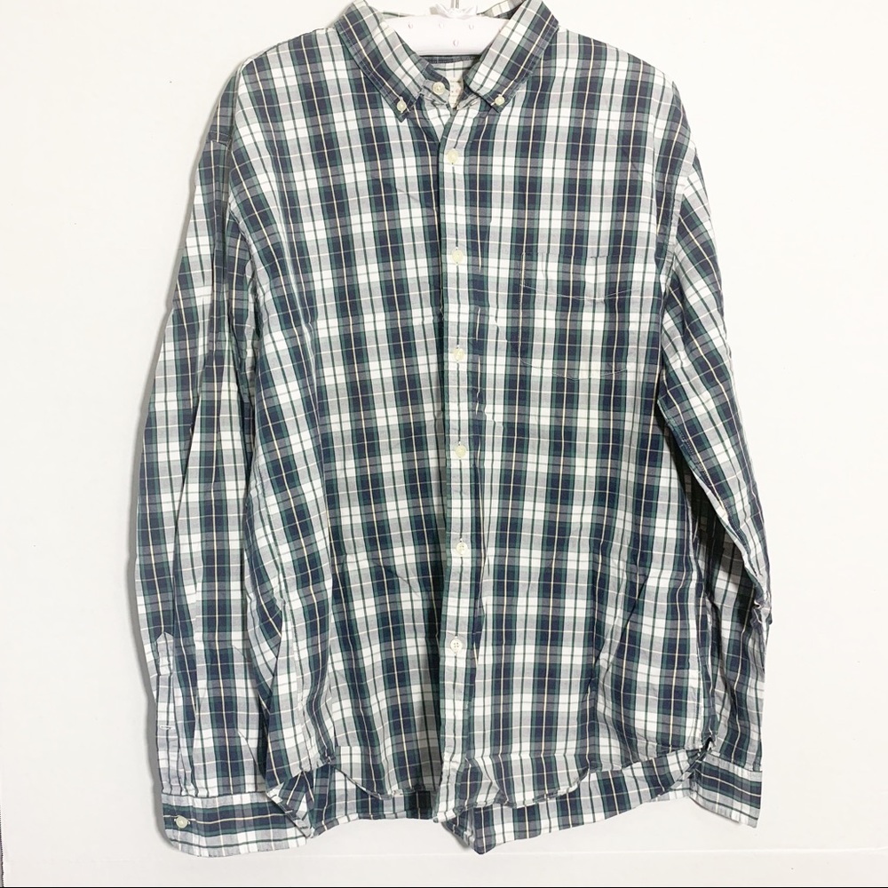 J CREW Sunwashed Oxford Long Sleeve Button Shirt